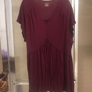 Lane Bryant Burgundy Top